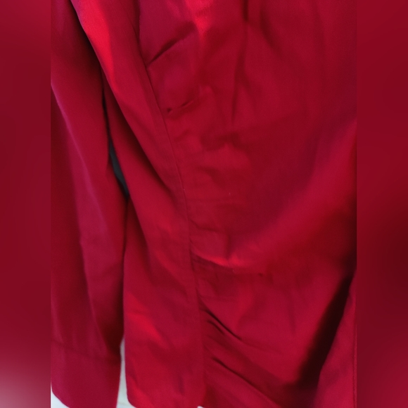 Red button down blouse - Picture 2 of 3